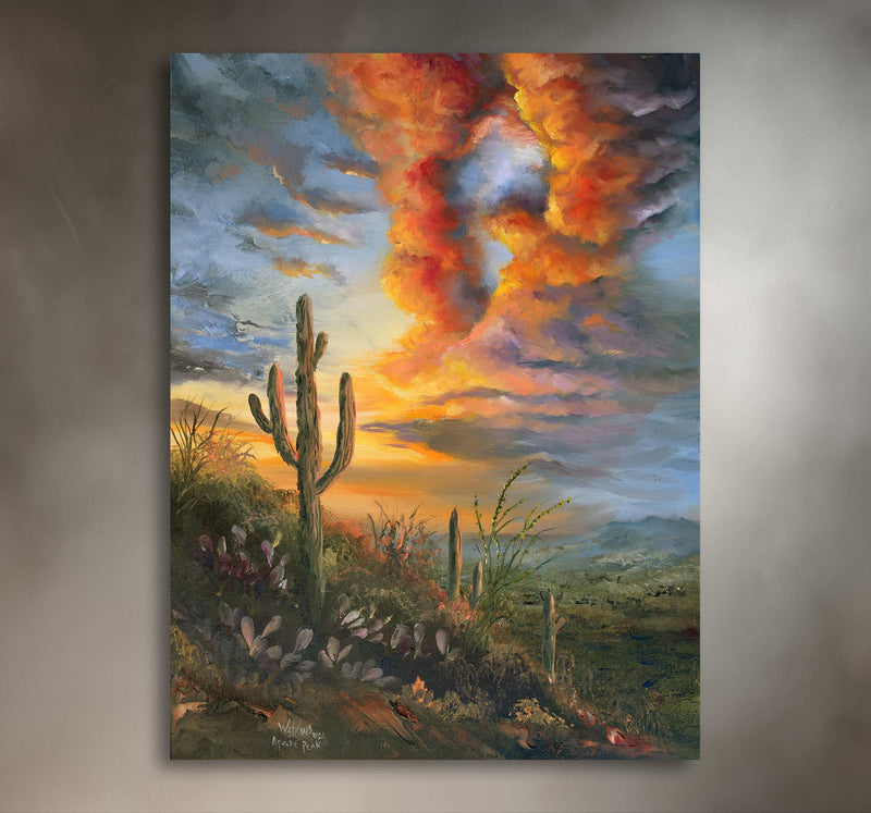 Apache Peak - Southwest Wall Art Print – Canvas & Aluminum – Chuck Watkins