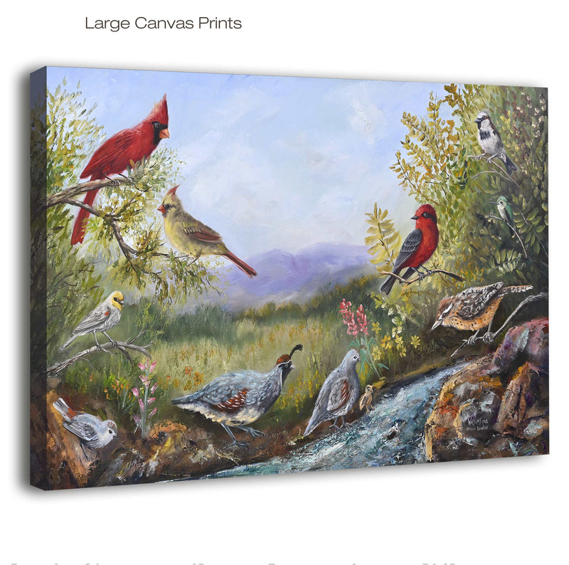 Arizona Paradise – Southwest Bird Wall Art Print – Chuck Watkins