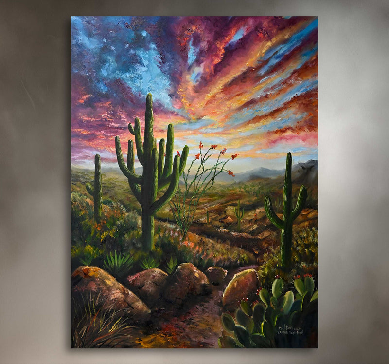 Copper Dust Trail - Southwest Wall Art Print – Canvas & Aluminum – Chuck Watkins