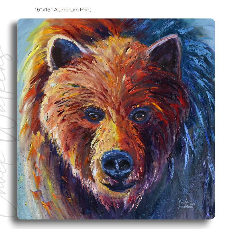 Grizzly Bear – Bear Wildlife Wall Art Print by Chuck Watkins