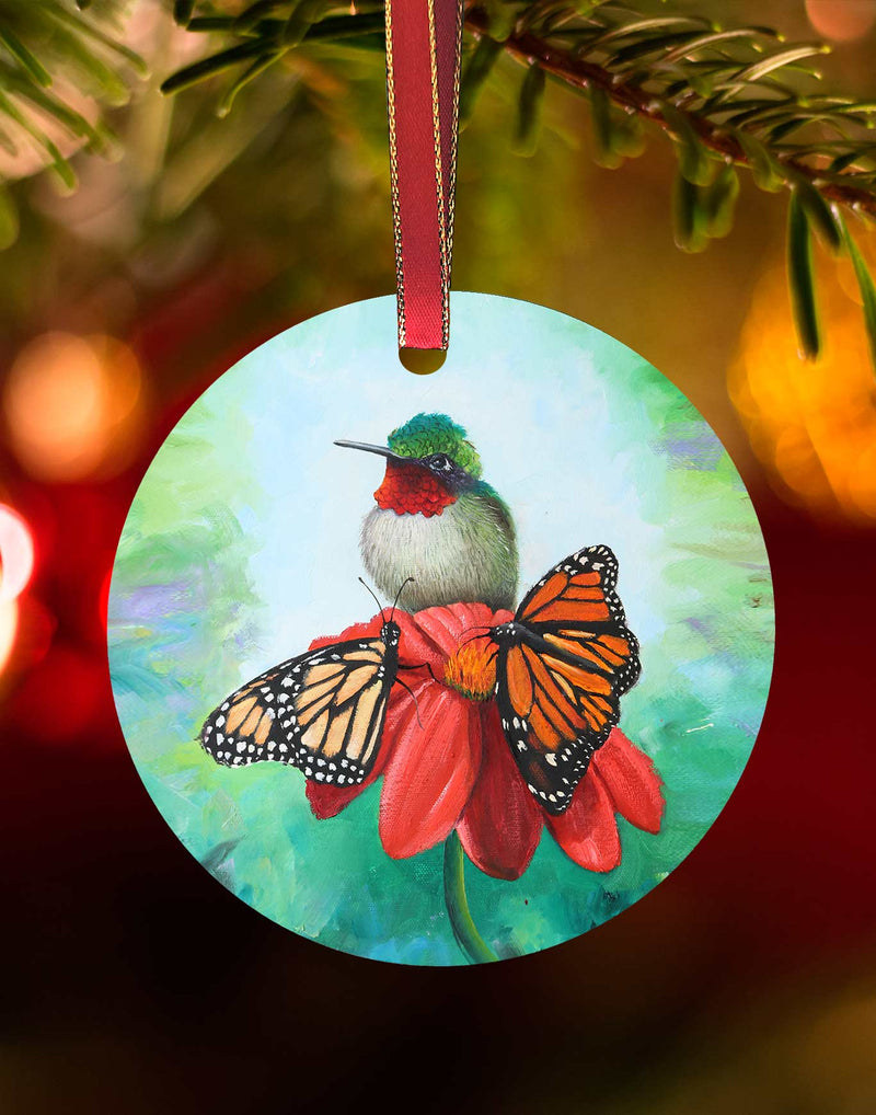 Jewels of Life Ornament, Christmas Ornament – Aluminum – Chuck Watkins by Chuck Watkins
