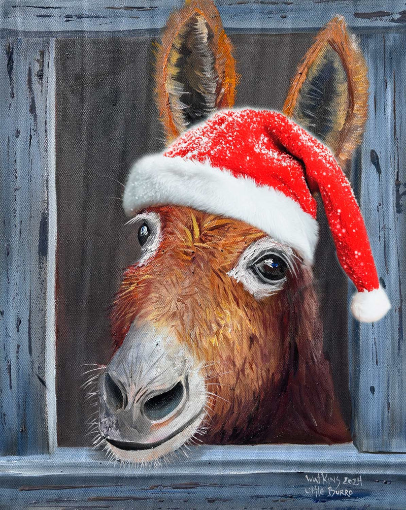 Burro Set, Greeting Card Set – Paper – Chuck Watkins – Southwest Wall Art Print by Chuck Watkins
