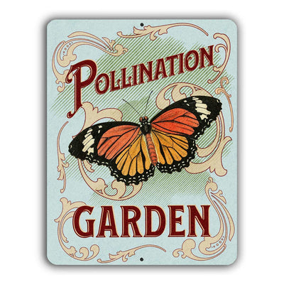 Pollinator Garden Sign – Aluminum – Chuck Watkins – Southwest Wall Art Print by Chuck Watkins