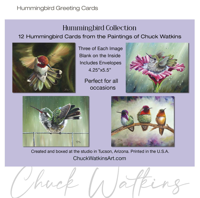The Hummingbird Collection Greeting Cards – by Chuck Watkins