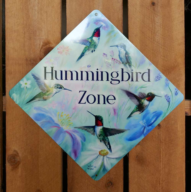Hummingbird Zone Aluminum Sign - Aluminum – Chuck Watkins – by Chuck Watkins