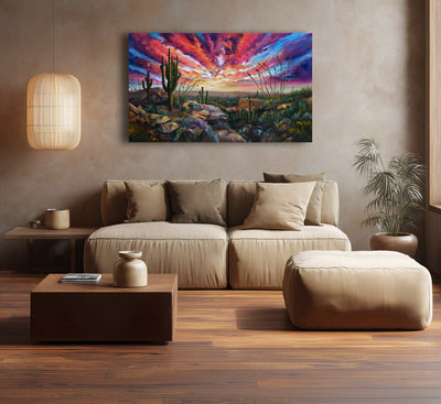 The Desert's Edge - Southwest Wall Art Print – Canvas & Aluminum – Chuck Watkins
