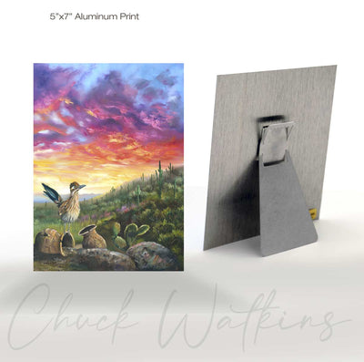 Roadrunner Trail - Southwest Wall Art Print – Canvas & Aluminum – Chuck Watkins