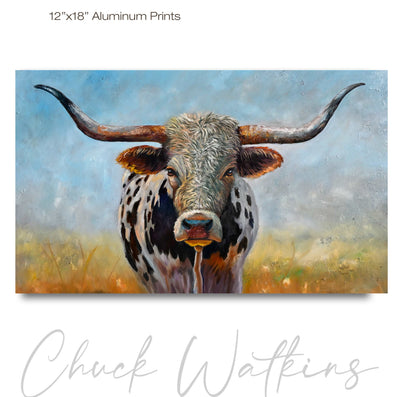 The Longhorn, Southwest Landscape Wall Art Print by Chuck Watkins