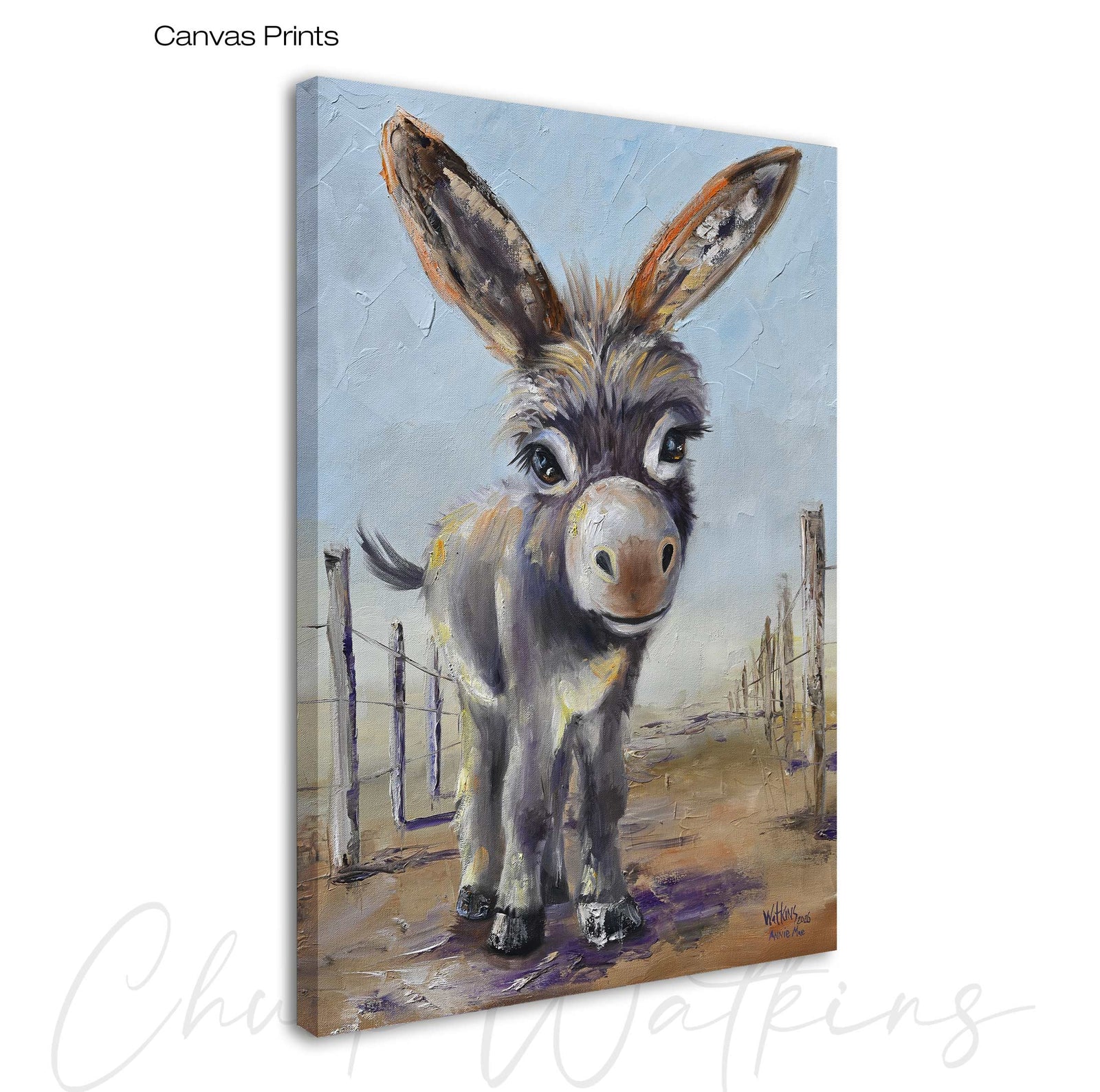 Annie Mae- Funny Bathroom Wall Art Print – Canvas & Aluminum – Chuck Watkins