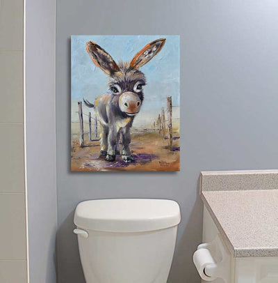 Annie Mae- Funny Bathroom Wall Art Print – Canvas & Aluminum – Chuck Watkins