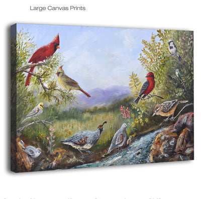 Arizona Paradise – Southwest Bird Wall Art Print – Chuck Watkins