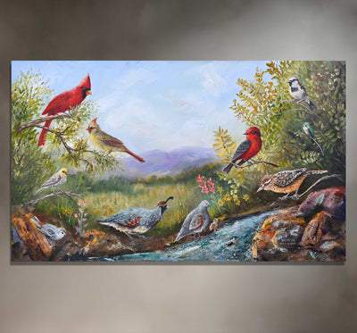 Arizona Paradise – Southwest Bird Wall Art Print – Chuck Watkins