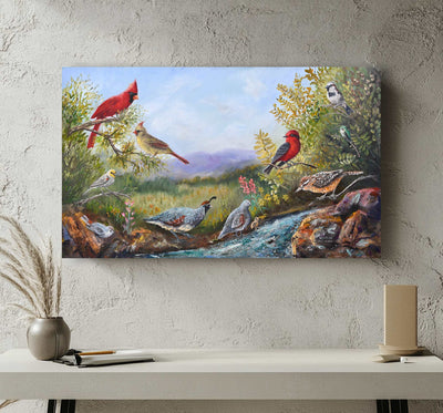 Arizona Paradise – Southwest Bird Wall Art Print – Chuck Watkins