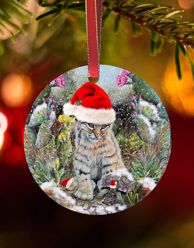 Boone and Friends Ornament –Southwest Animal Christmas Ornament – Aluminum – Chuck Watkins by Chuck Watkins