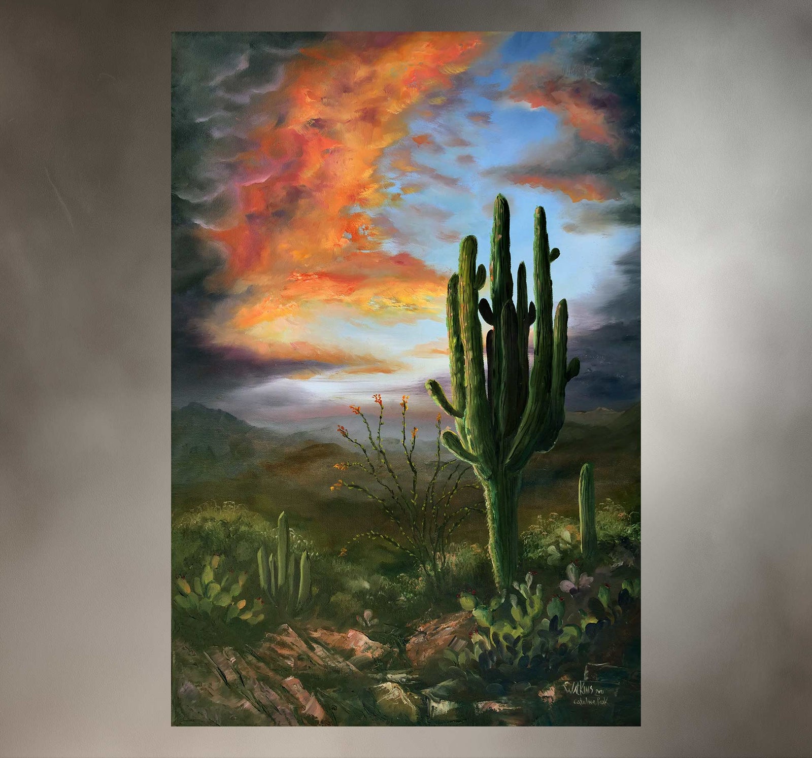 Catalina Peak - Southwest Wall Art Print – Canvas & Aluminum – Chuck Watkins