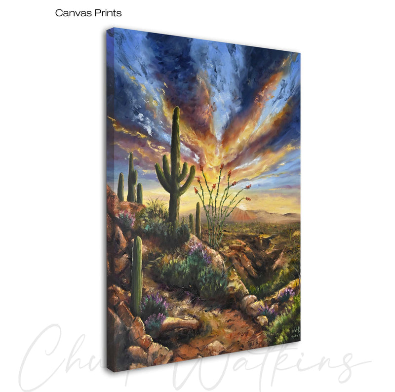 Coyote Ridge - Southwest Wall Art Print – Canvas & Aluminum – Chuck Watkins