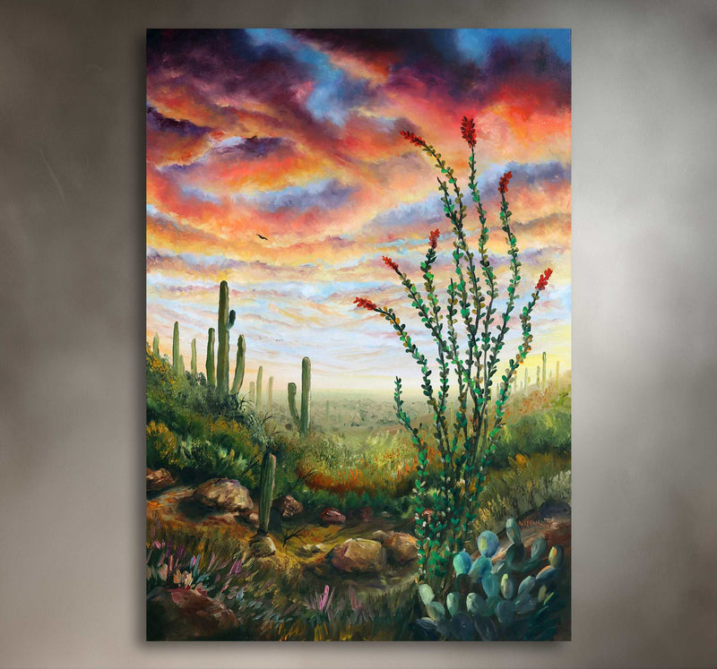 Coyote Trail - Southwest Wall Art Print – Canvas & Aluminum – Chuck Watkins