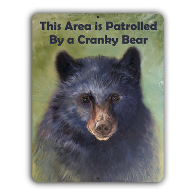 Patrolled By a Cranky Bear – Aluminum – Chuck Watkins – Bear Wildlife Wall Art Print by Chuck Watkins