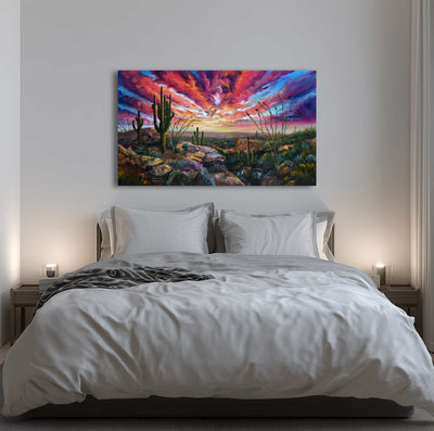The Desert's Edge - Southwest Wall Art Print – Canvas & Aluminum – Chuck Watkins