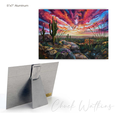 The Desert's Edge - Southwest Wall Art Print – Canvas & Aluminum – Chuck Watkins