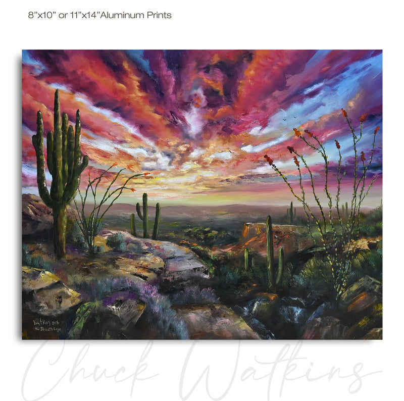The Desert's Edge - Southwest Wall Art Print – Canvas & Aluminum – Chuck Watkins