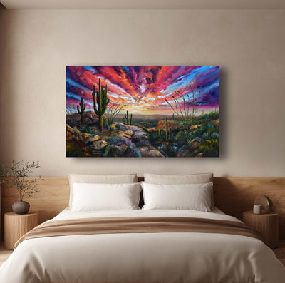 The Desert's Edge - Southwest Wall Art Print – Canvas & Aluminum – Chuck Watkins