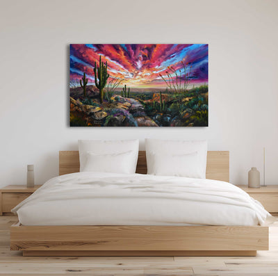 The Desert's Edge - Southwest Wall Art Print – Canvas & Aluminum – Chuck Watkins