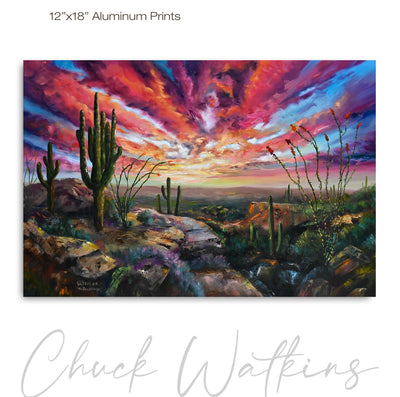 The Desert's Edge - Southwest Wall Art Print – Canvas & Aluminum – Chuck Watkins