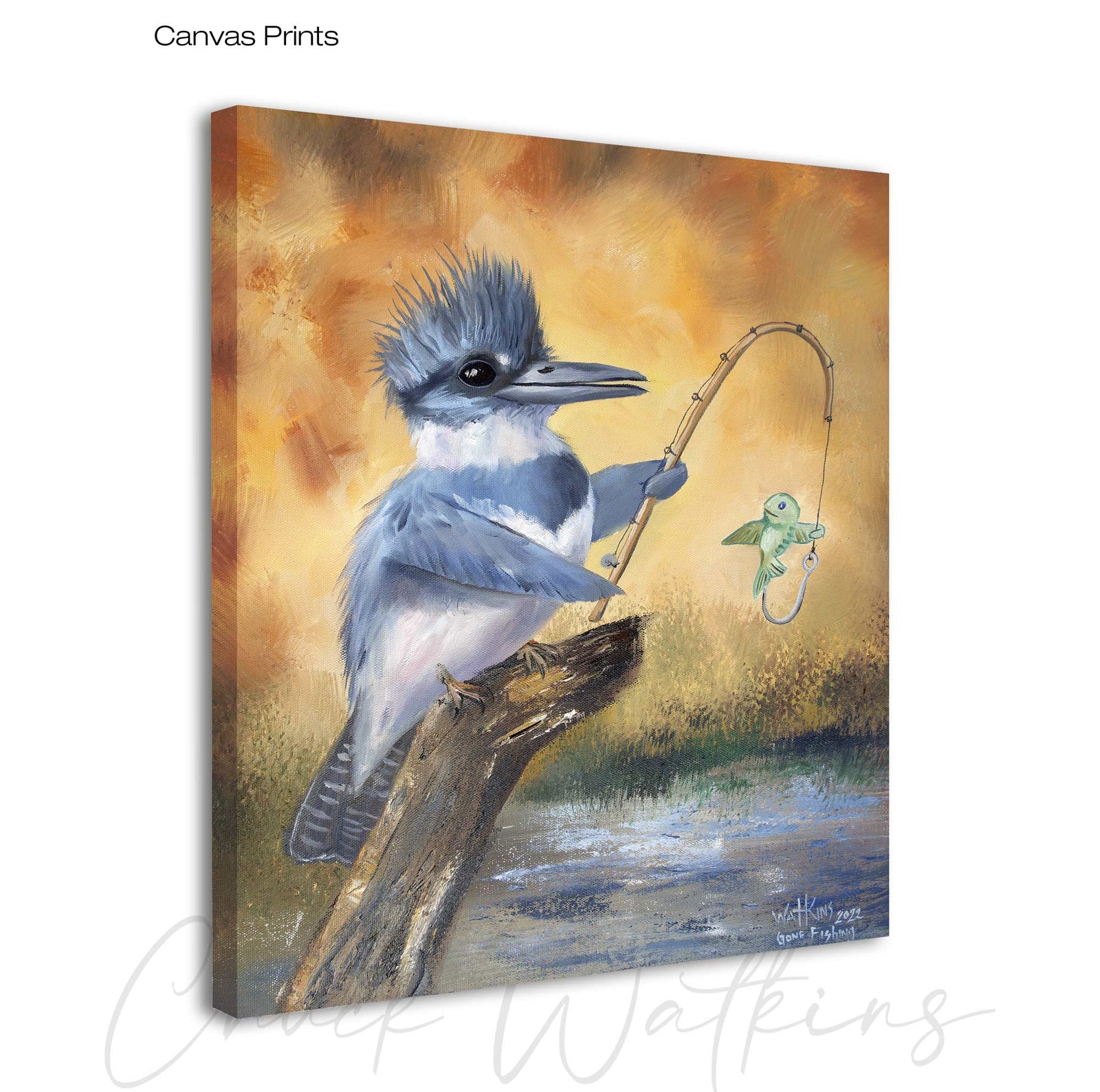 Gone Fishing – Southwest Wall Art Print – Canvas & Aluminum – Chuck Watkins by Chuck Watkins