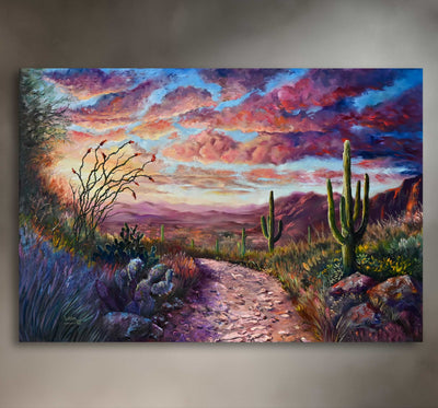 Ironwood Trail - Southwest Wall Art Print – Canvas & Aluminum – Chuck Watkins