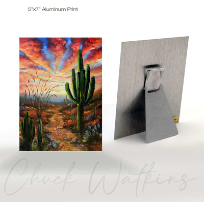 Longhorn Trail - Southwest Wall Art Print – Canvas & Aluminum – Chuck Watkins