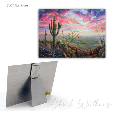 Mesquite Canyon - Southwest Wall Art Print – Canvas & Aluminum – Chuck Watkins