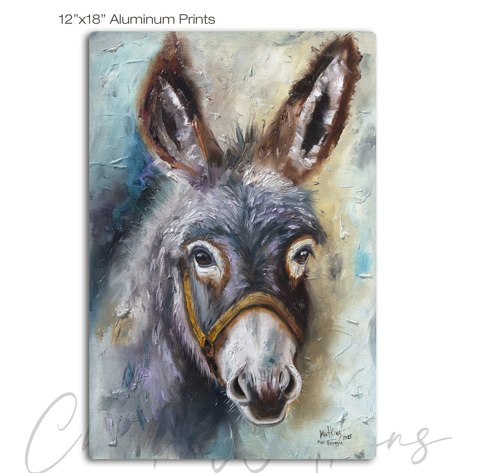 Miss Georgia, Donkey Wall Art Print by Chuck Watkins
