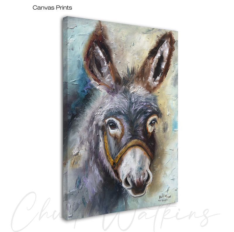 Miss Georgia, Donkey Wall Art Print by Chuck Watkins