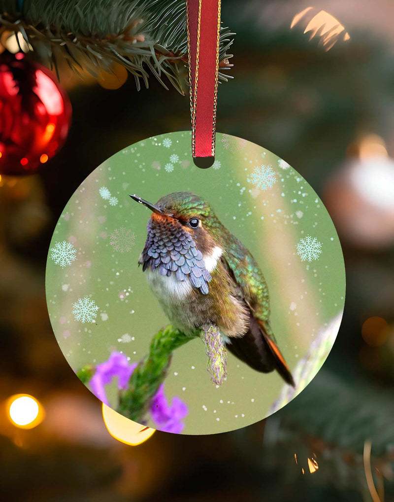 Volcano Hummingbird, Hummingbird Ornament By Meagan Watkins by Chuck Watkins