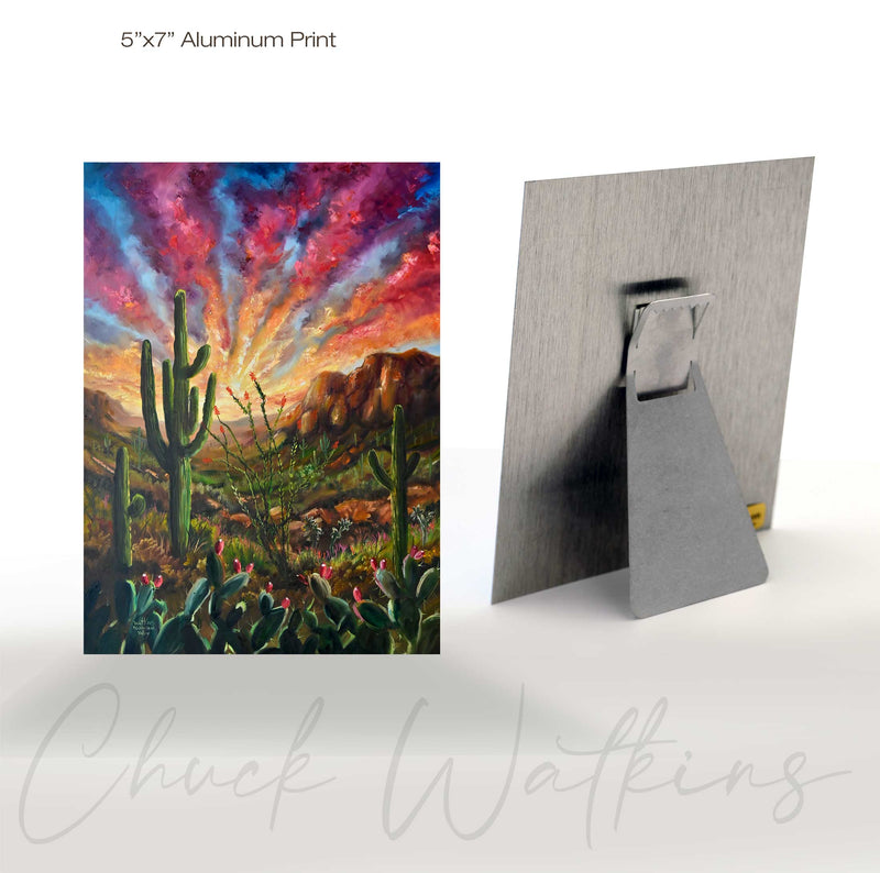 Prickley Pear Valley - Southwest Wall Art Print – Canvas & Aluminum – Chuck Watkins
