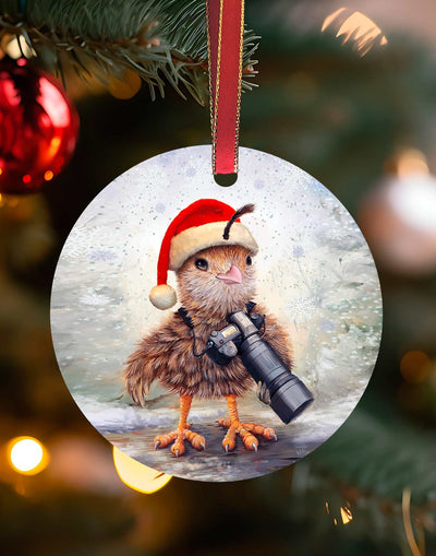 Quinn Ornament – Southwest Animal Christmas Ornament – Aluminum – Chuck Watkins by Chuck Watkins