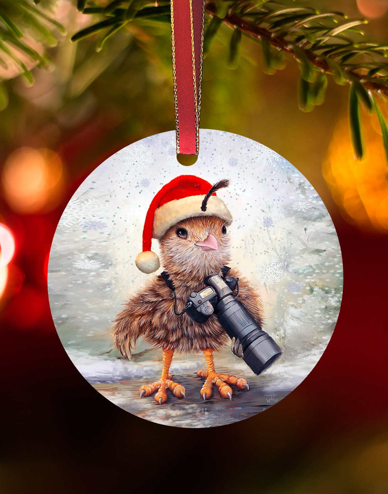 Quinn Ornament – Southwest Animal Christmas Ornament – Aluminum – Chuck Watkins by Chuck Watkins