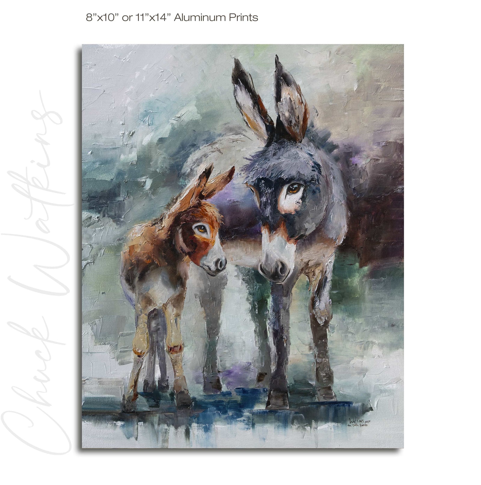The Little Burro,  Donkey Wall Art Print by Chuck Watkins