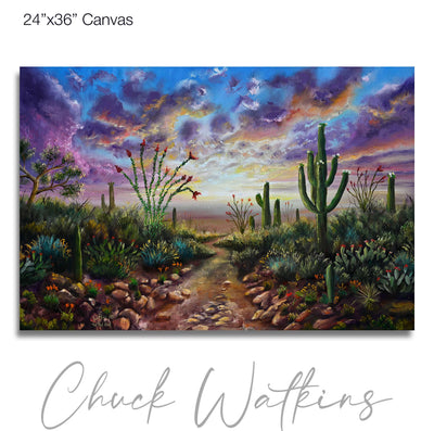 The Trail Home- Southwest Wall Art Print – Canvas & Aluminum – Chuck Watkins