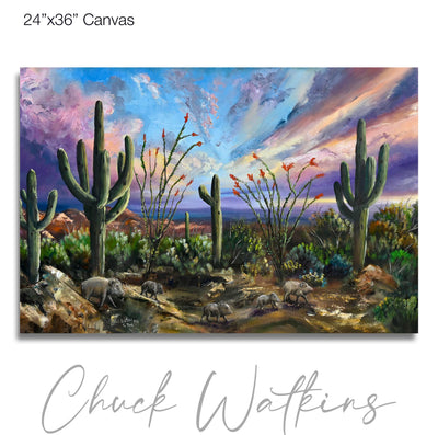 The Trek- Southwest Wall Art Print – Canvas & Aluminum – Chuck Watkins