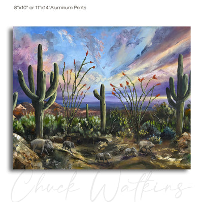 The Trek- Southwest Wall Art Print – Canvas & Aluminum – Chuck Watkins