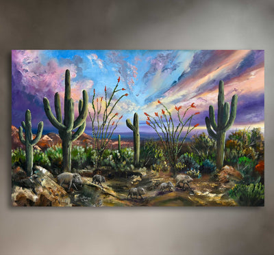 The Trek- Southwest Wall Art Print – Canvas & Aluminum – Chuck Watkins