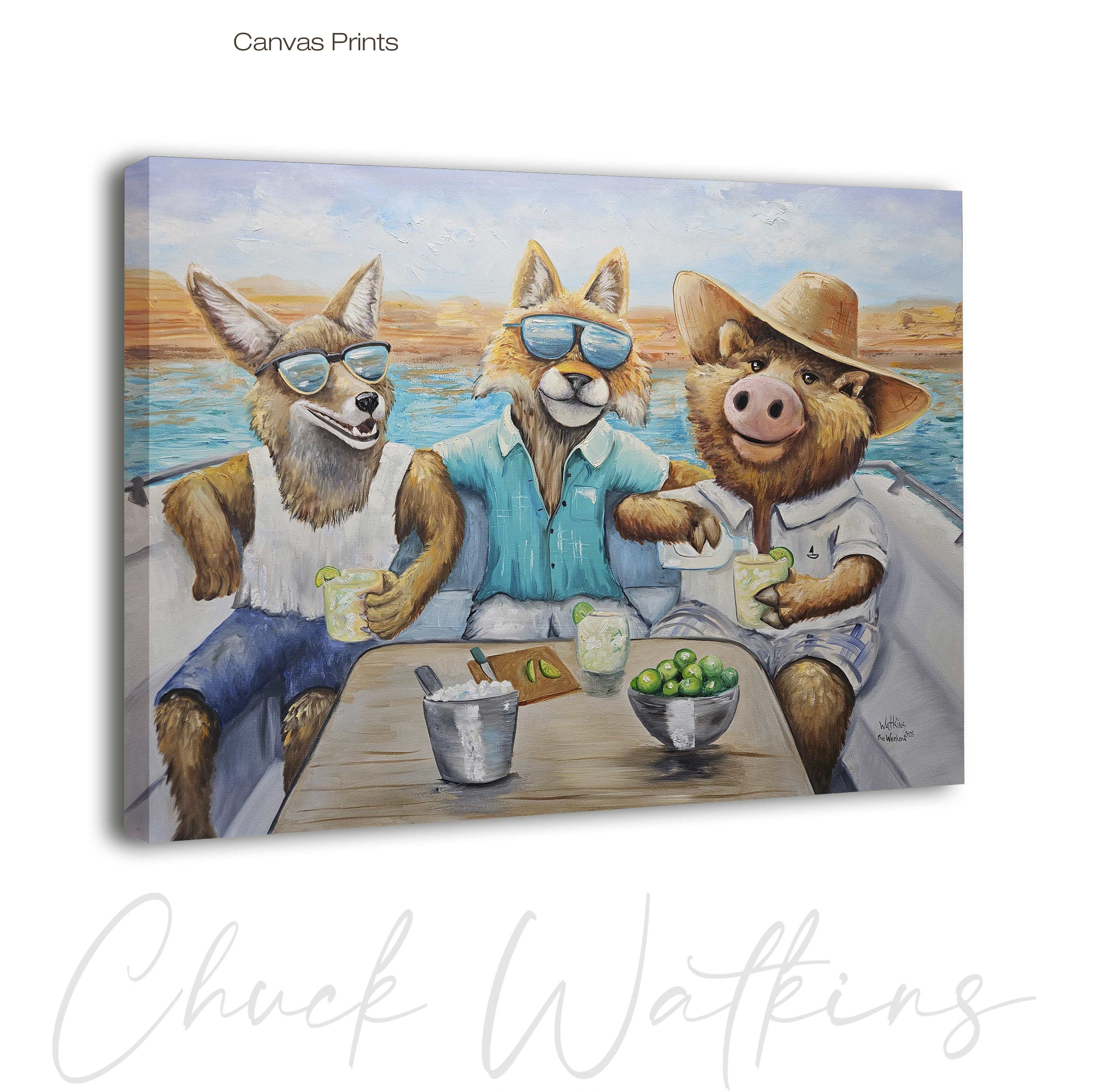 The weekend Print by Chuck Watkins - ChuckWatkinsArt.com
