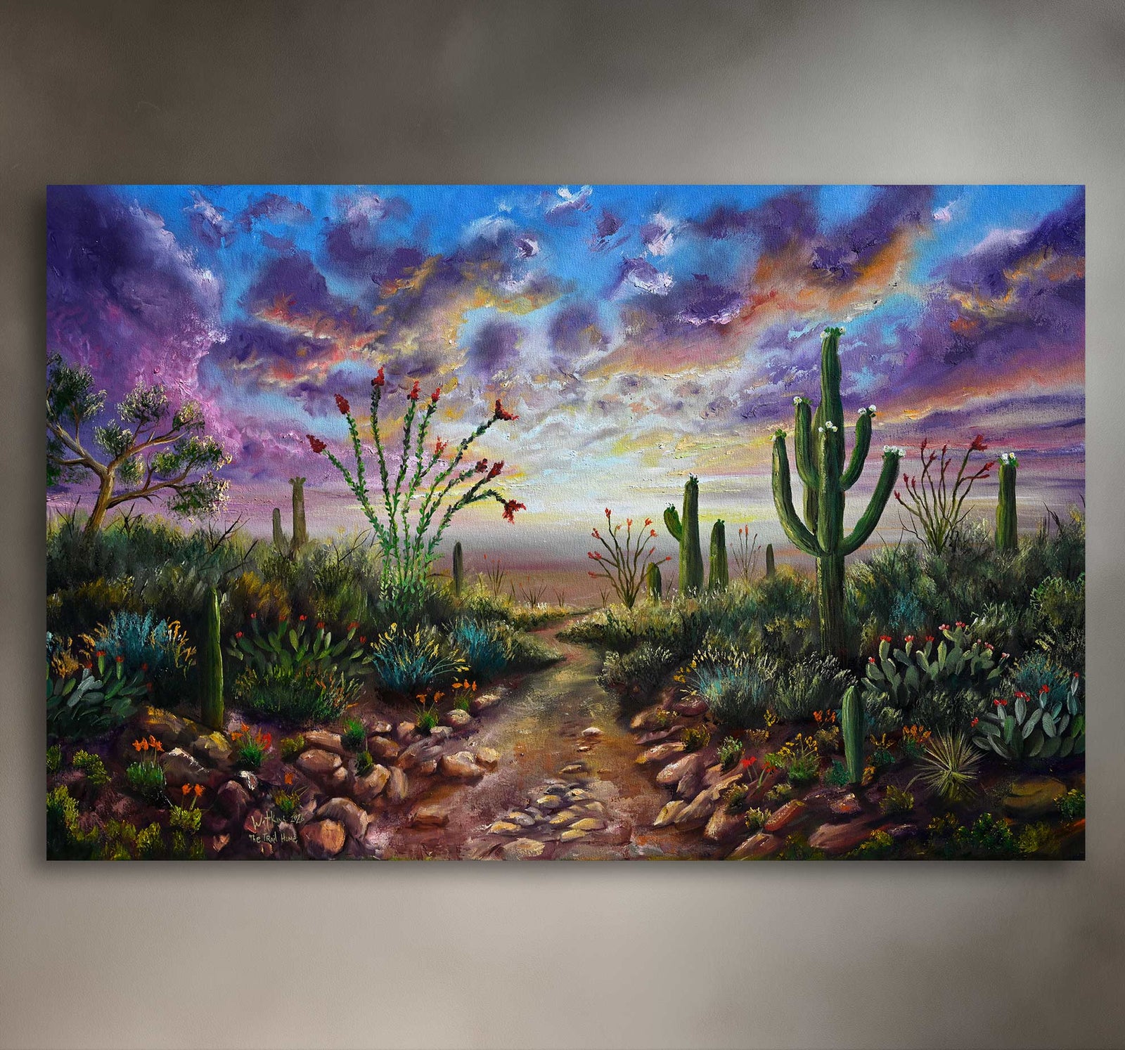 The Trail Home- Southwest Wall Art Print – Canvas & Aluminum – Chuck Watkins