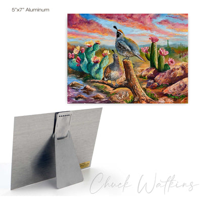 Watering Hole Southwest Wall Art Print – Canvas & Aluminum – Chuck Watkins