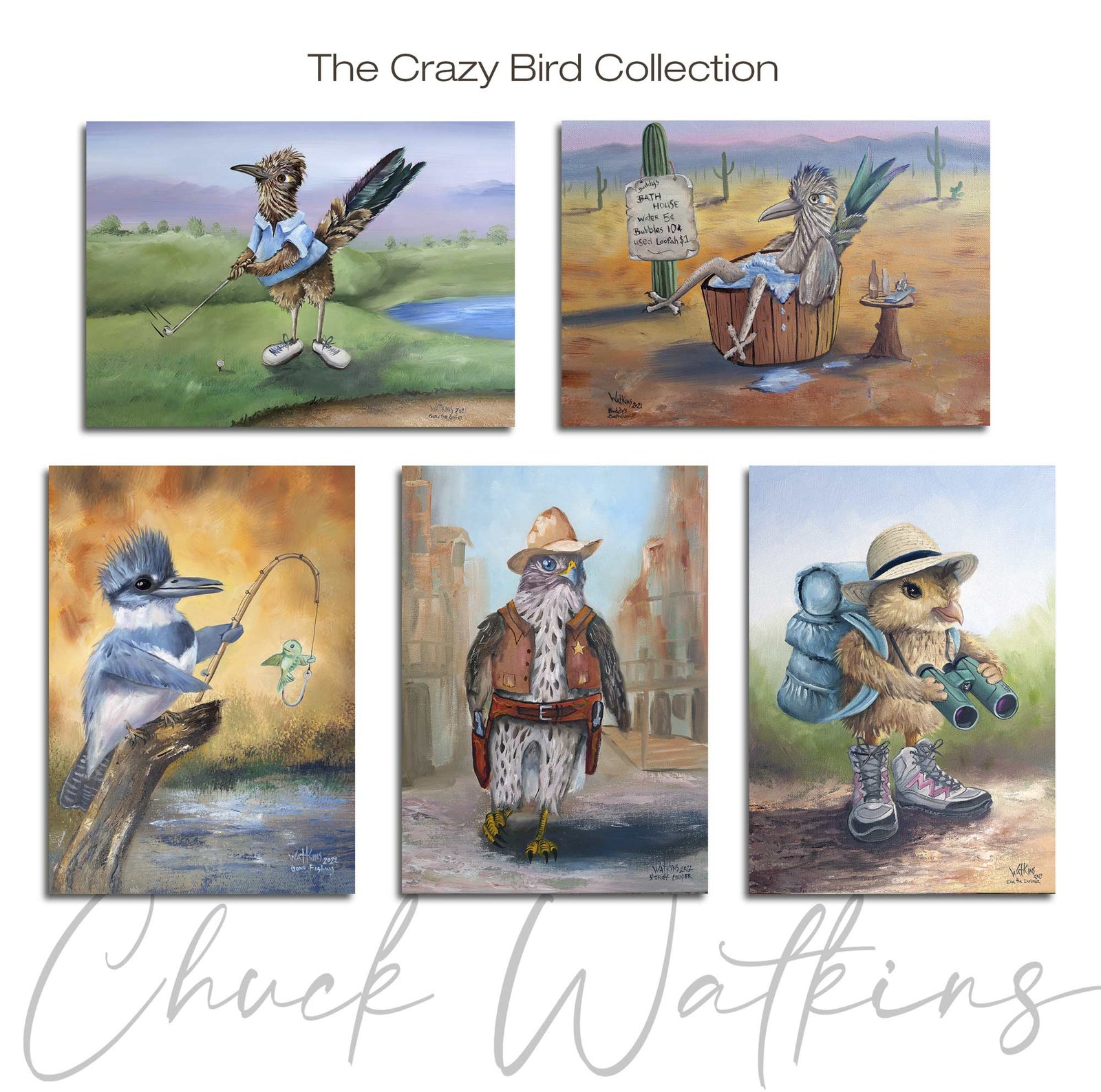Crazy Bird Collection Collection – Southwest Magnet Collection - Aluminum – Chuck Watkins by Chuck Watkins