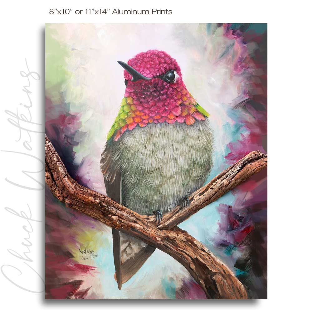 Gem -Hummingbird Wall Art Print by Chuck Watkins