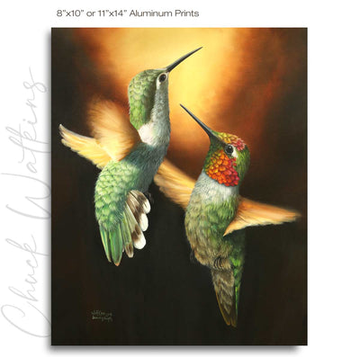 Dancing Angels - Hummingbird Wall Art Print by Chuck Watkins