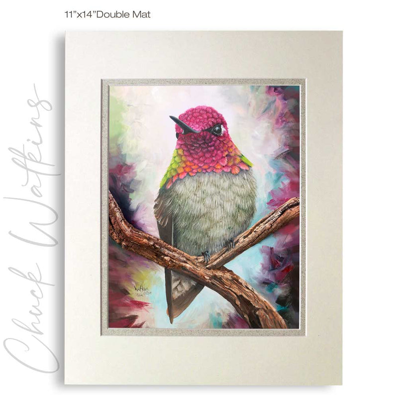 Gem -Hummingbird Wall Art Print by Chuck Watkins